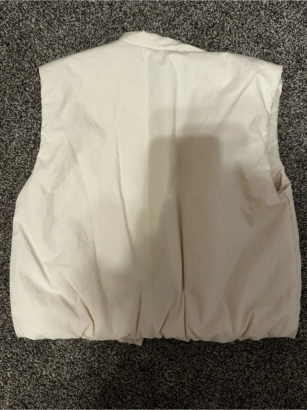 Zara Kids Off-White Puffer Vest